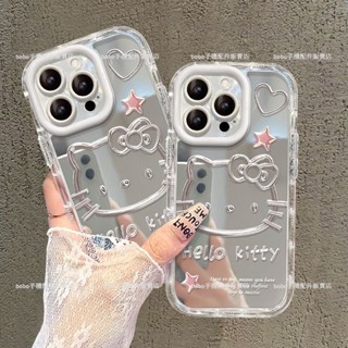 銀色凱蒂 鏡面 卡通 防摔手機殼 Redmi 紅米 Note 14 Pro+ 14 13 12 11 10 Pro