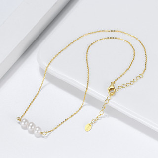 Sunlight Jewelry·S925純銀韓式天然淡水珍珠鑲嵌項鍊吊墜