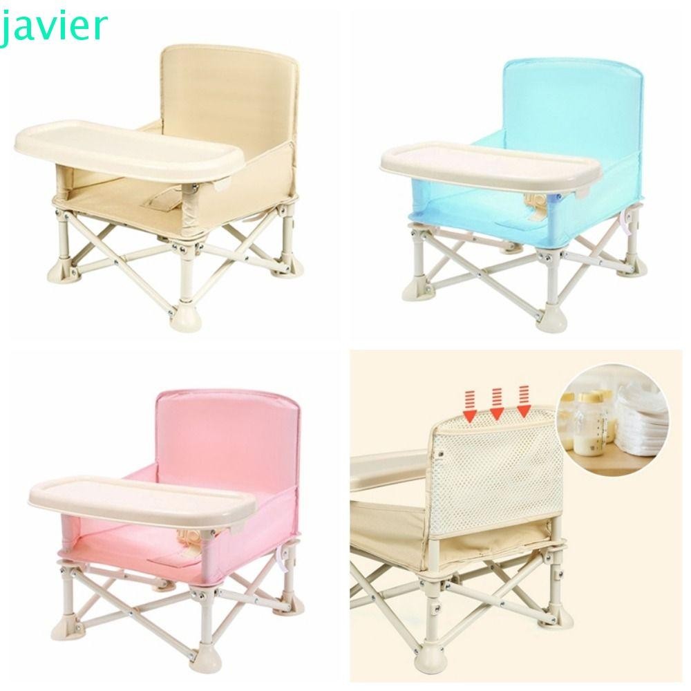 JAVI1ER嬰兒餐椅,舒適易於使用折疊餵食椅,便攜式可折疊帶可拆卸餐盤戶外海灘座椅戶外