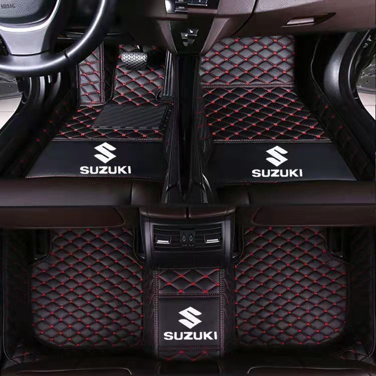 現貨鈴木(SUZUKI)SX4 Swift S-cross Vitara等型號 加厚全包圍汽車腳踏墊車用腳墊地墊皮革防水