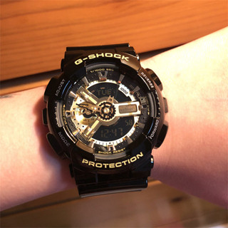 CASIO卡西歐G-SHOCK運動經典黑金GA-110GB-1A 110MMC時尚男手錶