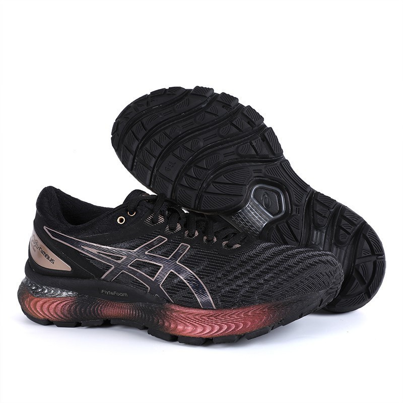 ASICS/亞瑟士 GEL-NIMBUS 22 系列跑鞋 緩震跑步運動鞋 女鞋 黑玫瑰金 36-409999999999