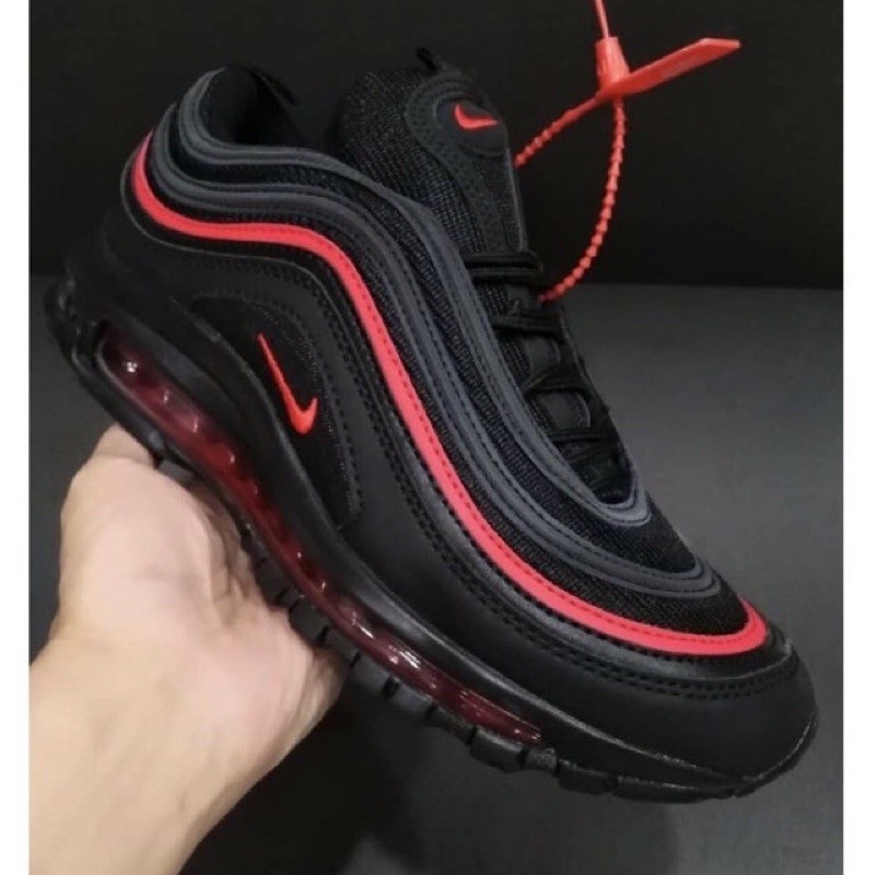 男士 NK Air Max 97 OG 黑色/白色 921826-001 出售