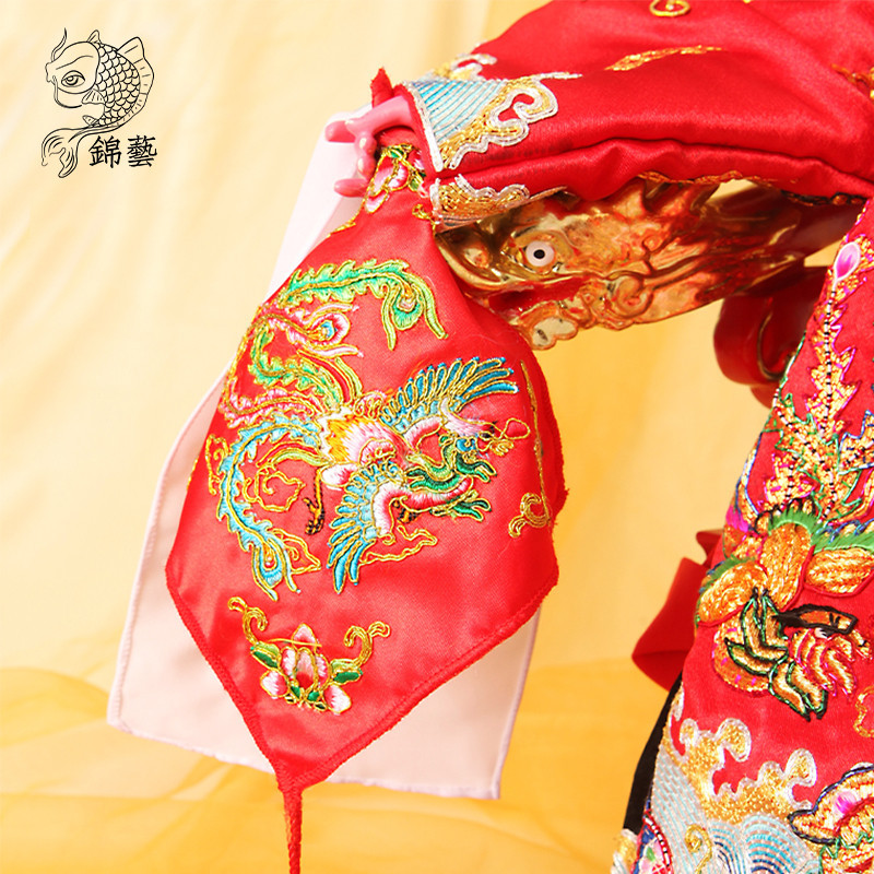 特價中國風媽祖神像聖母娘娘古風刺繡手帕bjd娃娃三分手絹繡鳳小方巾