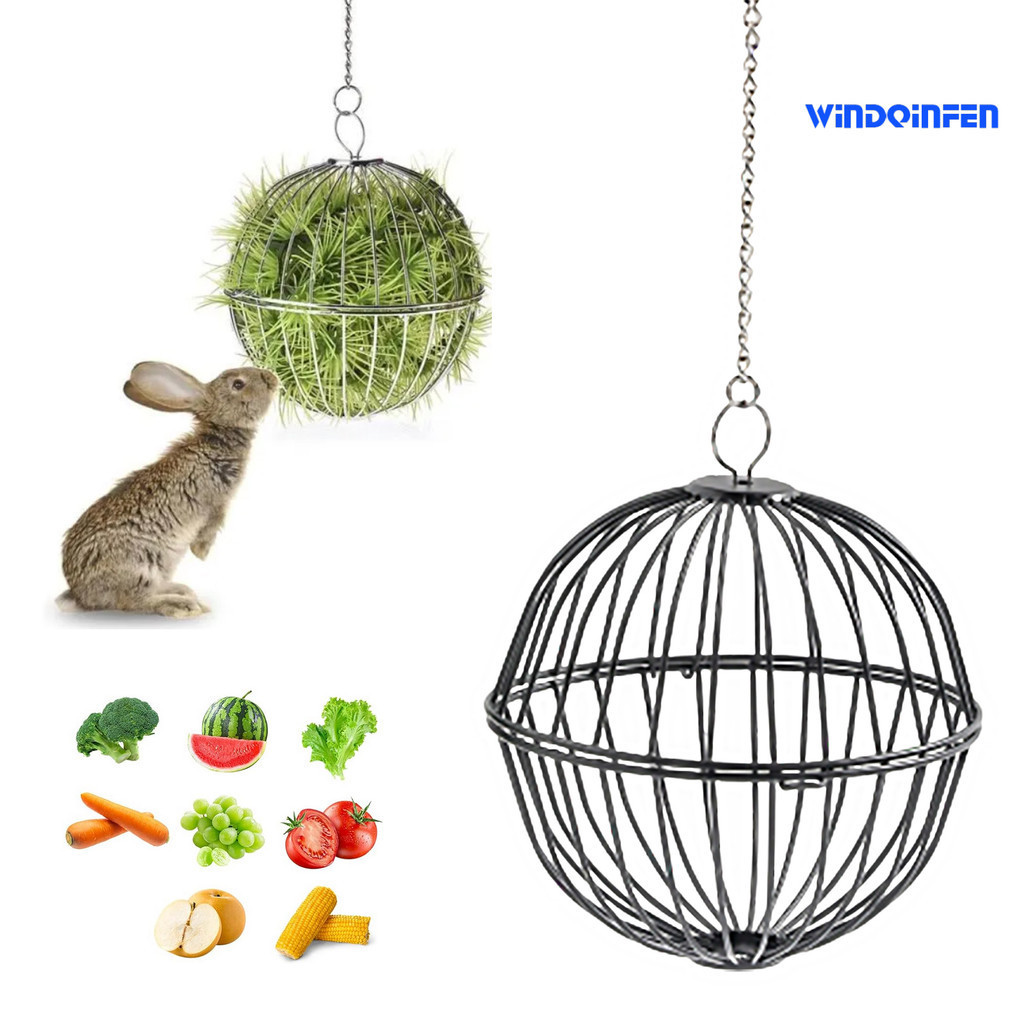 [萌寵屋]AMZ倉鼠籠子倉鼠籠倉鼠球兔子餵食籠草球龍貓玩具鐵藝草球