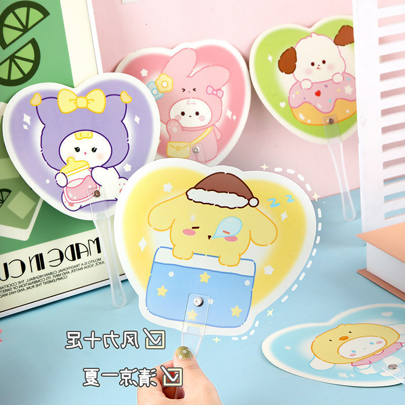 三麗鷗 Melody Heart 手扇卡通水豚便攜式手持風扇夏季用品