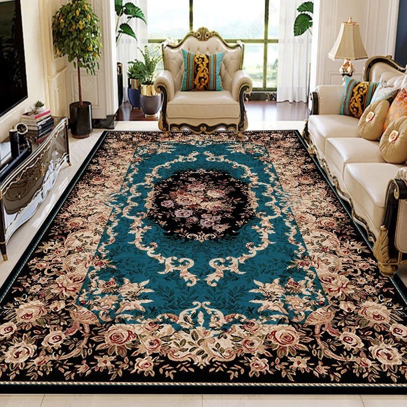 水晶絲絨地毯客廳地毯大號家居裝飾地毯歐式100*120cm 80*200cm 80*160cm 80*120cm