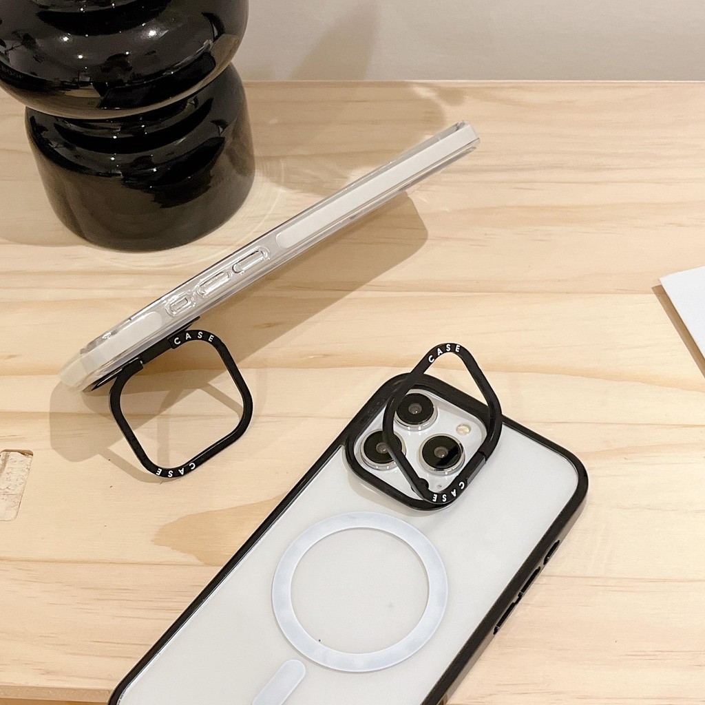 CASE聯名鏡框支架磁吸手機殼適用iPhone15Pro MagSafe磁吸iphone 14 pro手機殼