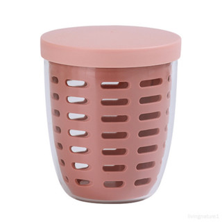 可瀝水果杯帶叉子便攜式野餐盒 大容量收納捅塑膠杯密封防漏 沙拉盒