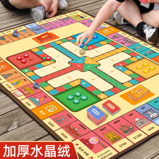 【臺灣出貨】大富翁 桌遊 銀行遊戲盤 大富翁經典款 兒童理財 世界之旅 經典桌遊 大號富翁世界之旅 超級豪華版 飛行棋