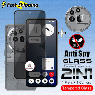2 合 1 隱私螢幕保護玻璃適用於無手機 3A Pro 2a Plus Phone3aPro Phone3A (3A)