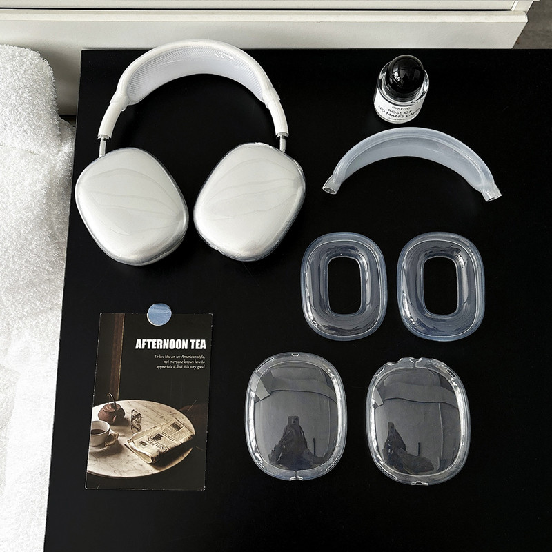 台灣出貨🔥高透五件套 AirPods Max 保護殼 防刮 親膚 軟殼 耳機套 TPU 蘋果 頭戴耳機保護套 防摔減震