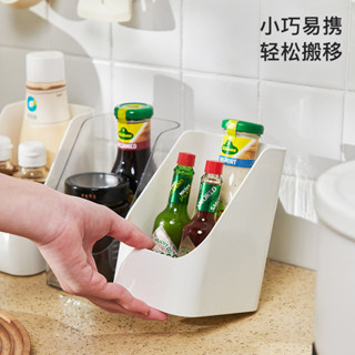 浴室鏡櫃斜口整理盒化妝刷子小物收納盒桌面廚房冰箱蔬菜儲物盒子 收納架 置物架 小紅書同款