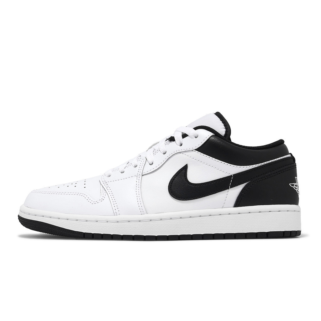 Nike 休閒鞋 Air Jordan 1 Low 男鞋 白 黑 翻轉熊貓 AJ1 [ACS] 553558-132