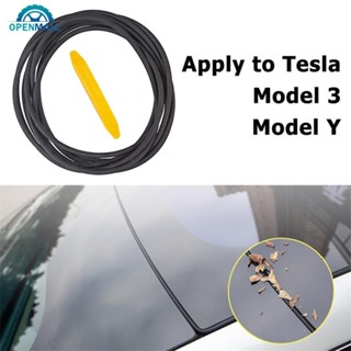 Openmall 汽車密封條套件擋風玻璃車頂隔音橡膠防風雨密封條適用於特斯拉 Model 3 Y 阻尼隔音 U8Y2