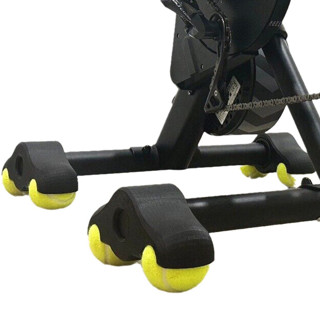 自行車訓練腳墊室內自行車腳墊防滑減震腳墊適用於 Wahoo Kickr Core 家庭健身房健身自行車網球地板保護套件