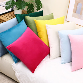 北歐ins素色現代簡約風格天鵝絨雙面素色床頭沙發抱枕靠墊