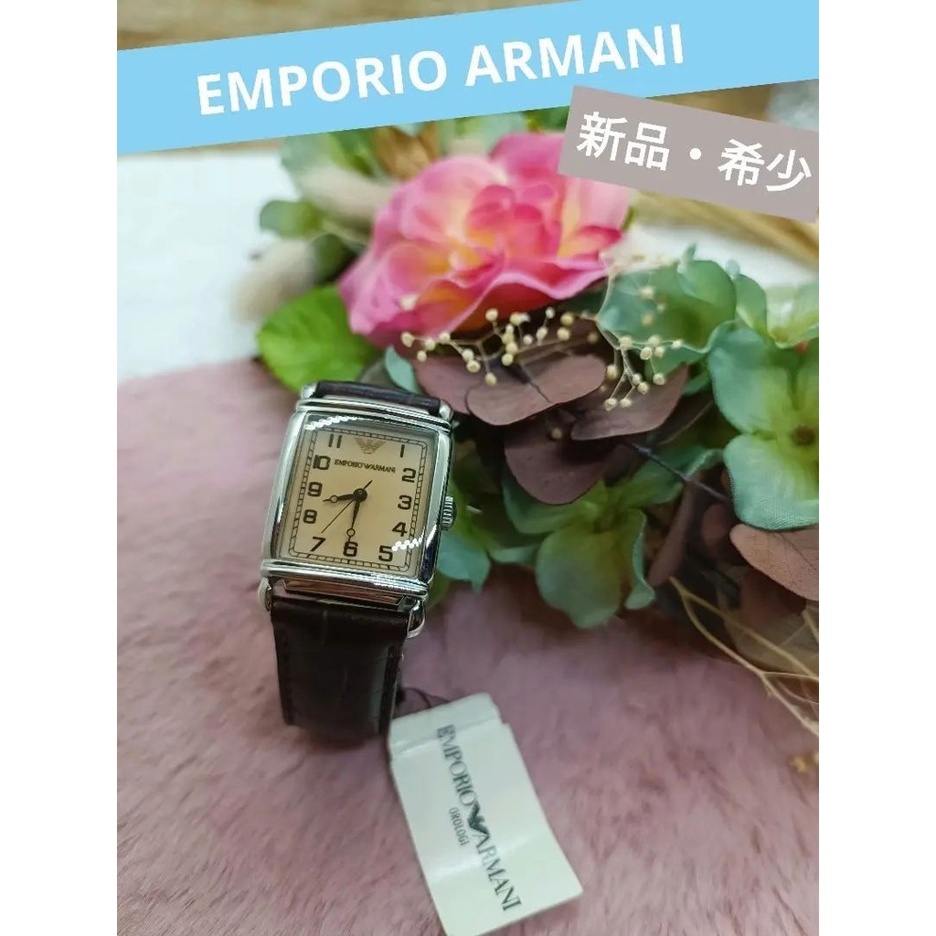 近全新 EMPORIO ARMANI 手錶 男士 石英 方形 mercari 日本直送 二手
