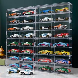 【現貨▪️隔日達】🛒公仔模型展示盒 模型車展示盒 TOMICA TOMY 多美小汽車 風火輪小汽車 模擬玩具展示 收納盒