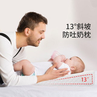 防吐奶嬰兒枕防吐奶斜坡枕記憶棉新生兒枕防溢奶跨境三角枕