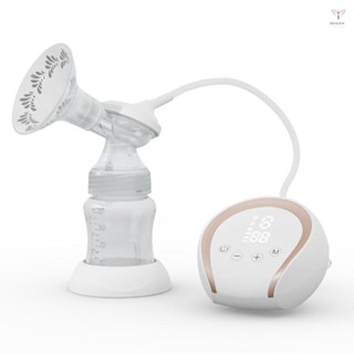 便攜式電動吸奶器免提吸奶器,用於母乳喂養 3 種模式和 9 個可調節吸力級別低噪音防回流內置電池,帶 150 毫升奶瓶