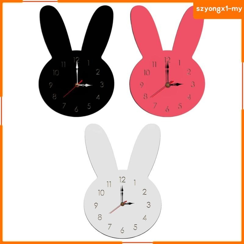 [SzyongxfdMY] 農舍辦公室臥室兔子掛鍾家居裝飾兒童掛鐘