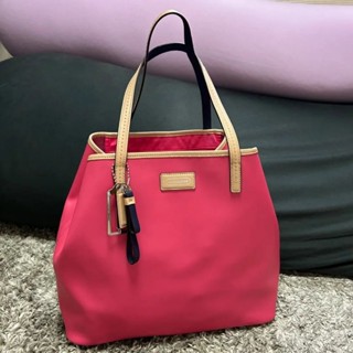 COACH 蔻馳 托特包 粉紅色 mercari 日本直送 二手