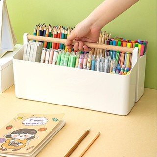 超大容量手提筆筒 學生多功能筆架 文具收納盒 桌面放馬克筆