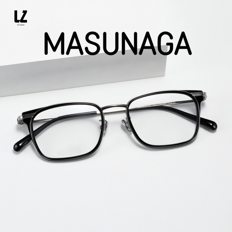 【LZ鈦眼鏡】增永MASUNAGA 闆材眼鏡框 純鈦眼鏡框 GMS633係列 經典復古眼鏡