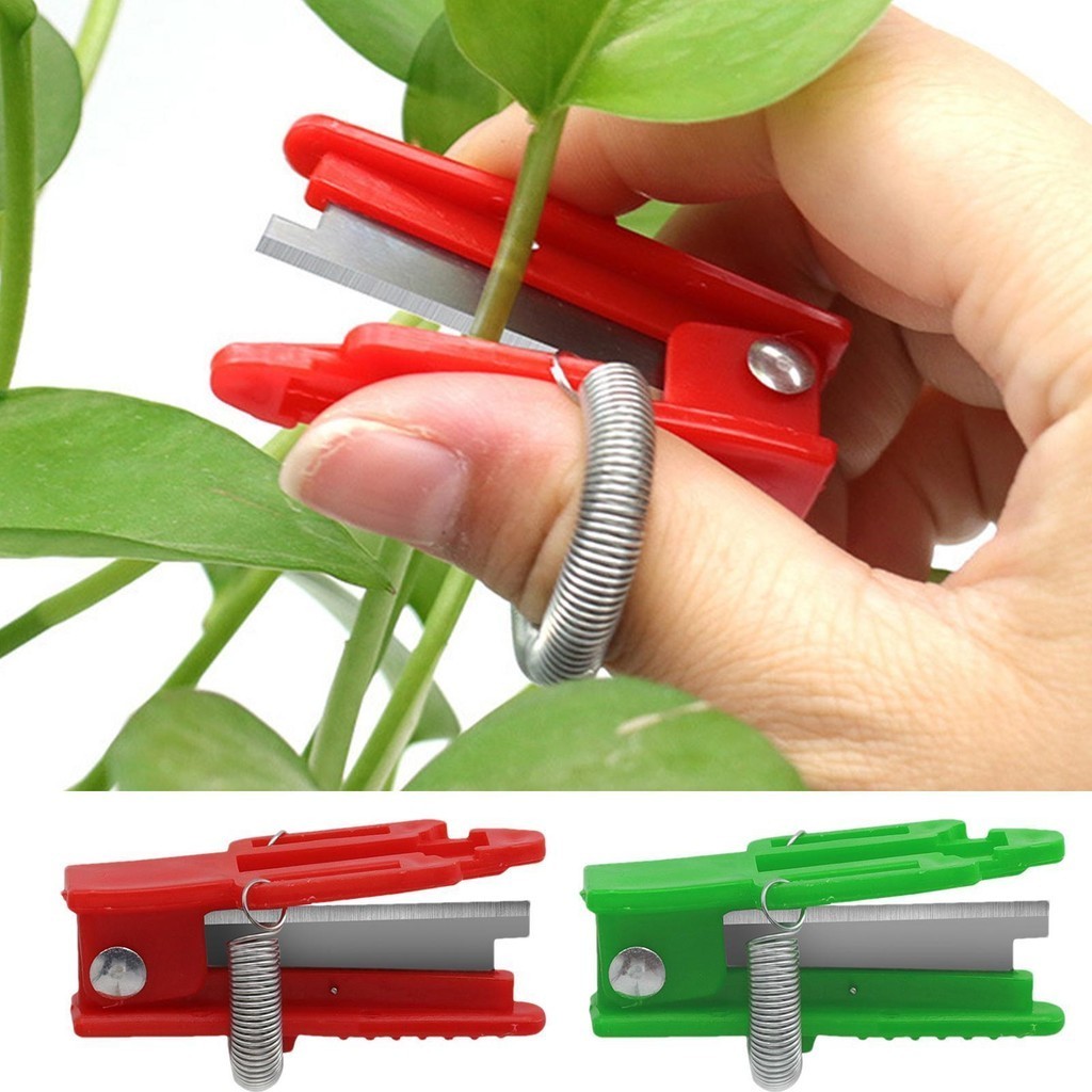 園藝拇指切割器植物園藝手指切割器工具水果採摘切割器拇指植物切割器便攜式花園哥特式