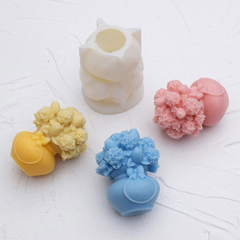 用於 lutw 的 DIY 工藝繡球花水泥環氧樹脂工藝模具的矽膠模具