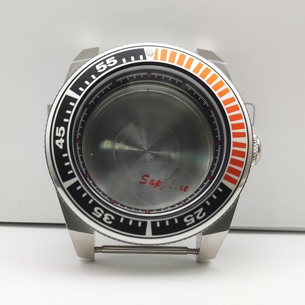 【精工品質】改裝NH35錶殼 代用精工武士 適合NH3536機芯 42MM手錶錶殼藍寶石