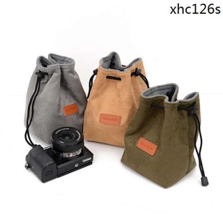 熱銷· 微單相機包適用於索尼佳能尼康富士a6400 a7m3相機包絨布袋內袋