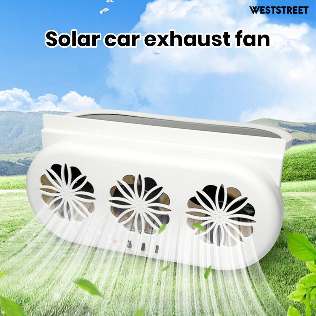 [滿額免運]太陽能車用排風扇usb接口汽車風扇夏季車內降溫器空氣循環器