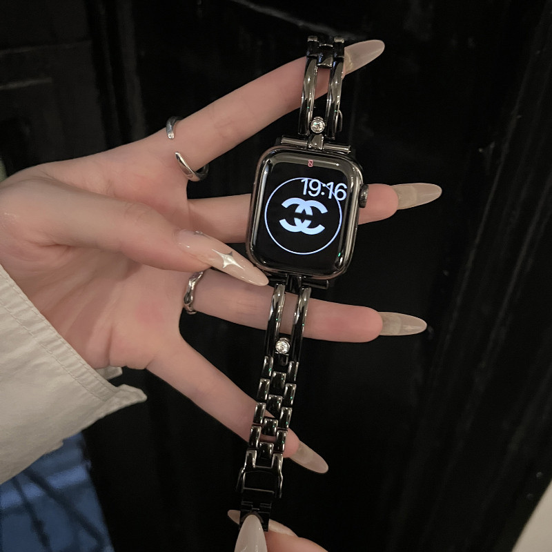 小蠻腰金屬點鑽蘋果錶帶 Apple watch 錶帶 iwatch錶帶 9/8SE7654321代
