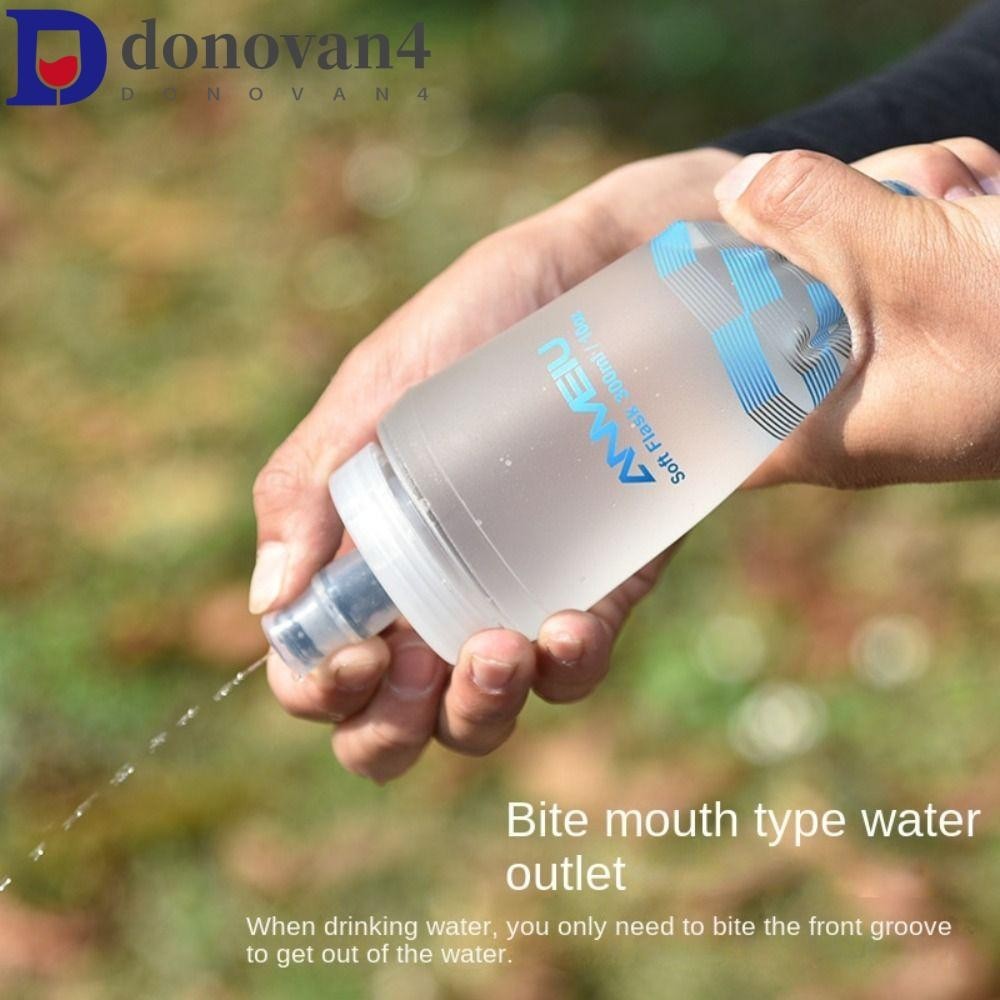 DONOVAN折疊水軟瓶,軟300毫升TPU摺疊水瓶,水袋食品級可折疊透明運動水瓶正在運行