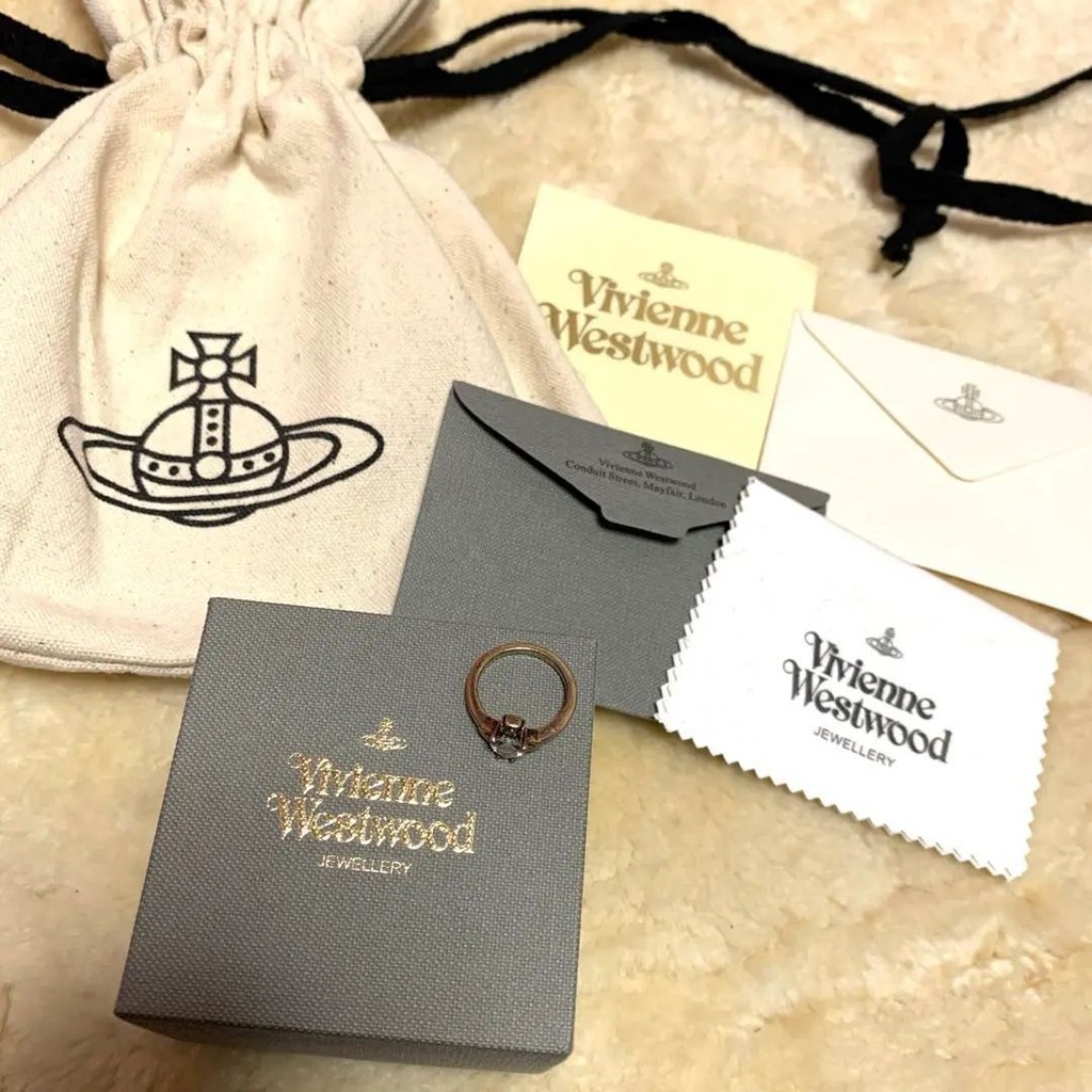 Vivienne Westwood 薇薇安 威斯特伍德 戒指 金 粉紅 日本直送 二手
