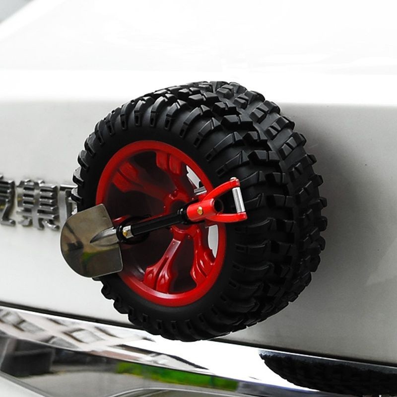 JBXM ▨裝飾貼小備胎迷你越野後備箱小輪胎電動車網紅創意機車貼