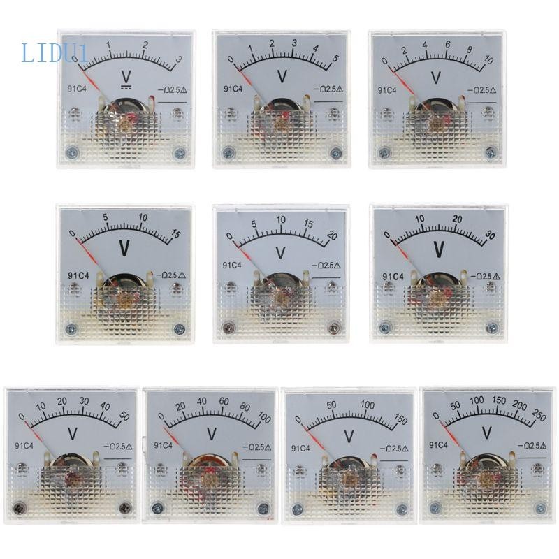 Lidu11 升級版模擬電壓表面板指針電壓表儀表 10 款家用工業便攜式