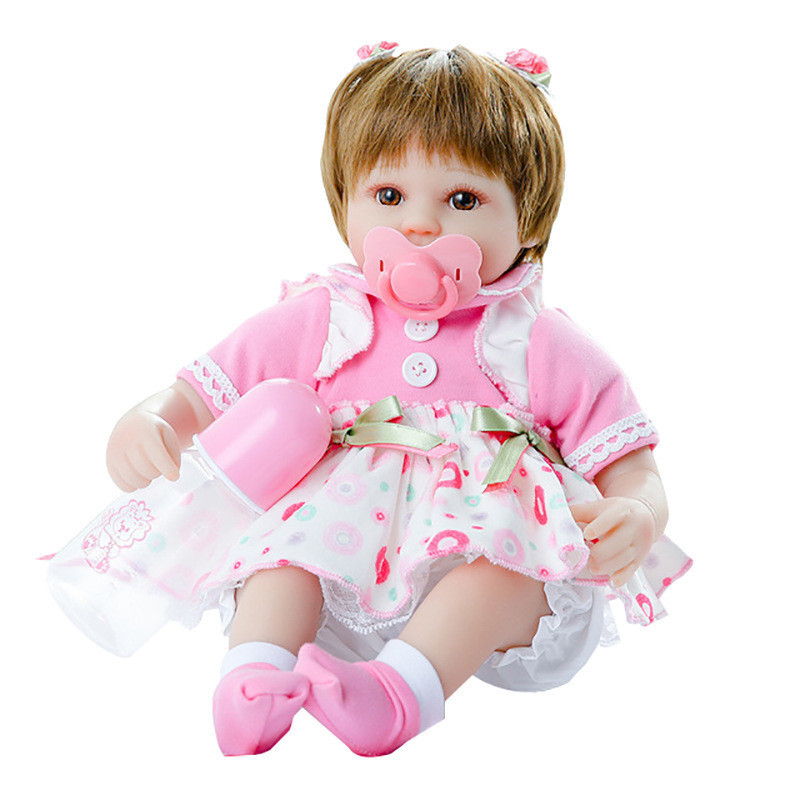 重生娃娃仿真嬰兒洋娃娃搪膠軟膠亞馬遜EBAY45cm外貿兒童玩具批發