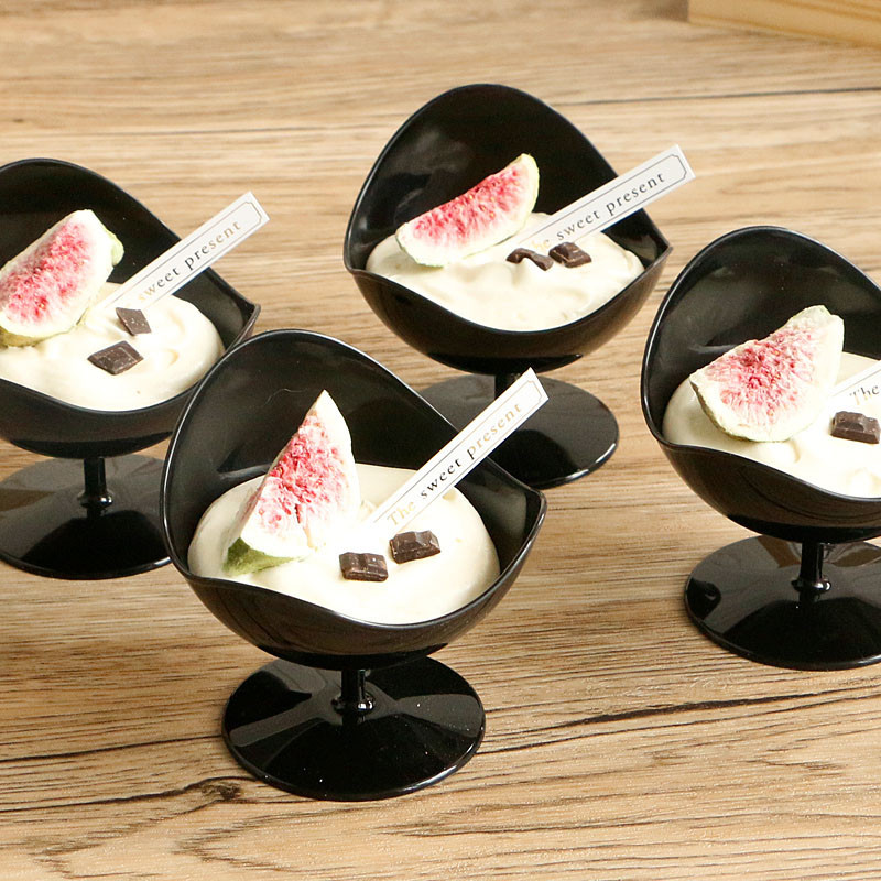 【現貨】【冰淇淋杯】冰淇淋 塑膠杯 高腳杯 蛋糕杯 慕斯杯 一次性 布丁杯 椅子杯 創意 甜品杯子