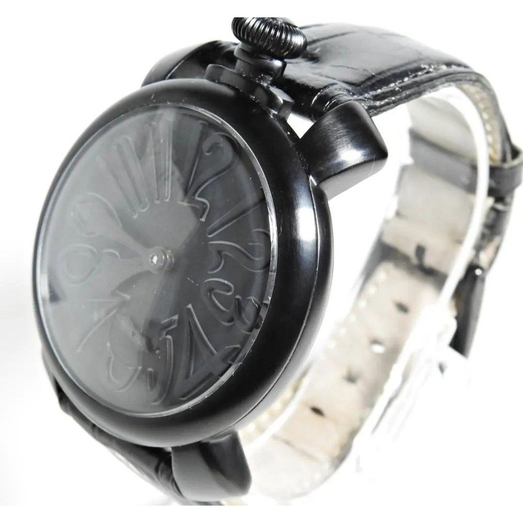 GaGa Milano 手錶 Manuale 黑 48mm 手動上鏈 日本直送 二手