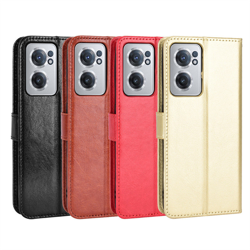 適用一加Nord CE 2手機殼OnePlus Nord CE2 5G手機皮套翻蓋瘋馬紋