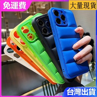適用蘋果 iPhone 16 15 14 13 Pro max羽絨服簡約個性精孔防摔男女高階手機殼保護套