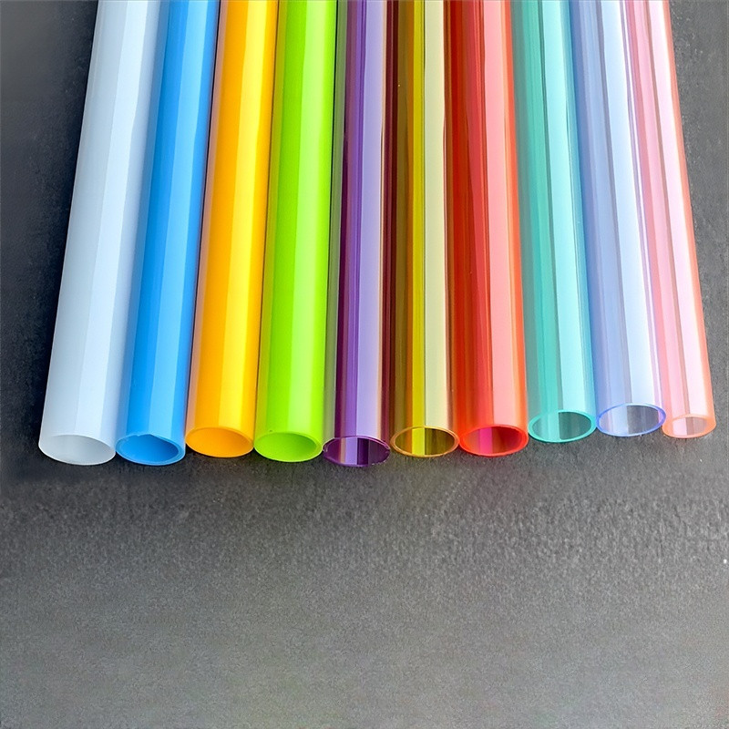 壓克力棒 客製化 壓克力管 彩色壓克力管 有機玻璃PC管 紅色黃藍綠青紫色磨砂燈白奶白加工定製