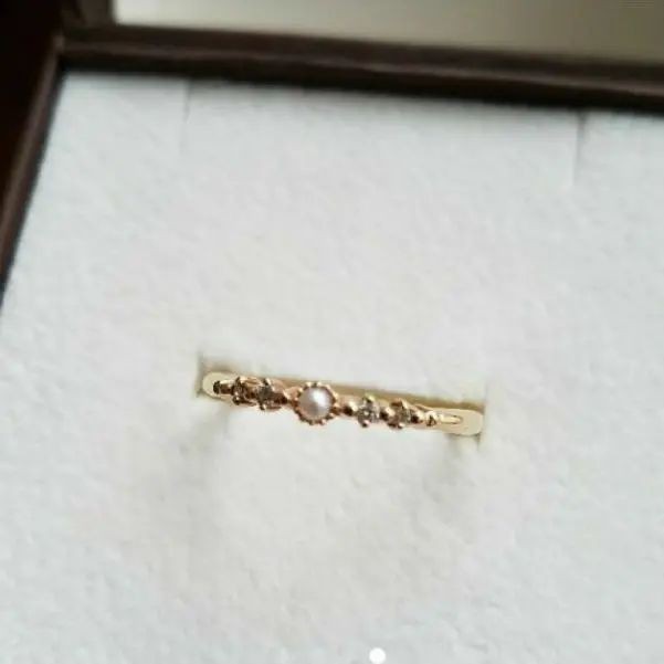 AGETE 耳環 鑽石 珍珠 mercari 日本直送 二手