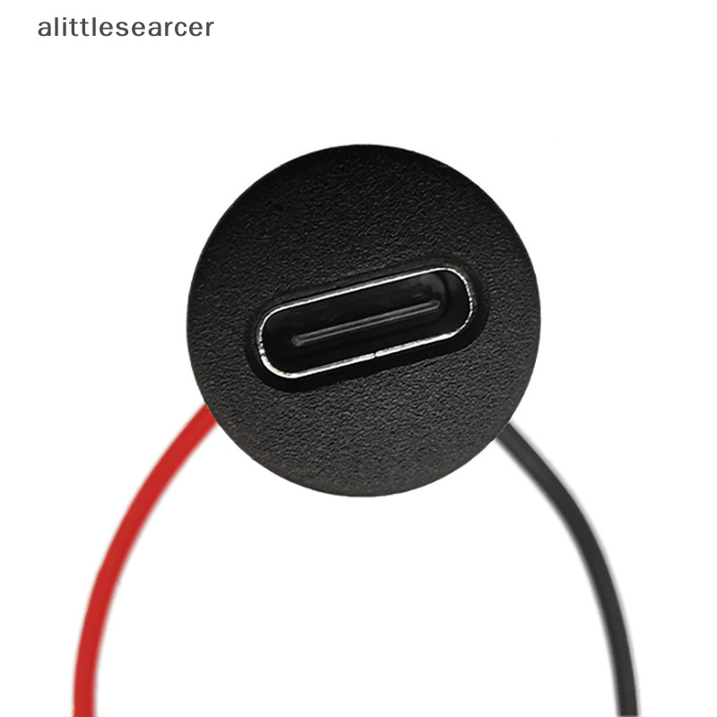 Alittlesearcer 高品質Type-C 2P注膠直壓焊絲型母座USB連接器適配器Type-C防水母座EN