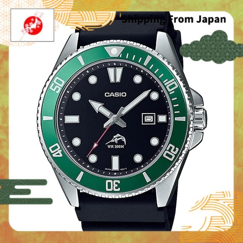 [Casio] CASIO Watch Diver Watch MDV-106B-1A3V Green Bezel Me