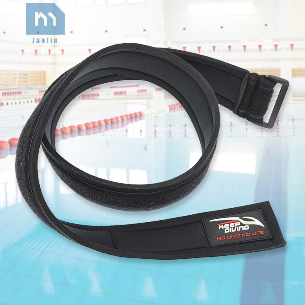 可調整游泳訓練器腰帶5MM氯丁橡膠阻力傘牽引繩練習輔助器綁腰帶