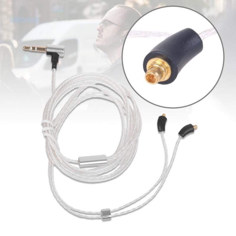 【3C】130 厘米 4 2 英尺 AUX 線替換耳機電纜線,用於 Xelento 耳機 MMCX 連接器可更換平衡駕駛
